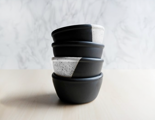 High Peaks Soup Bowl - Black + White