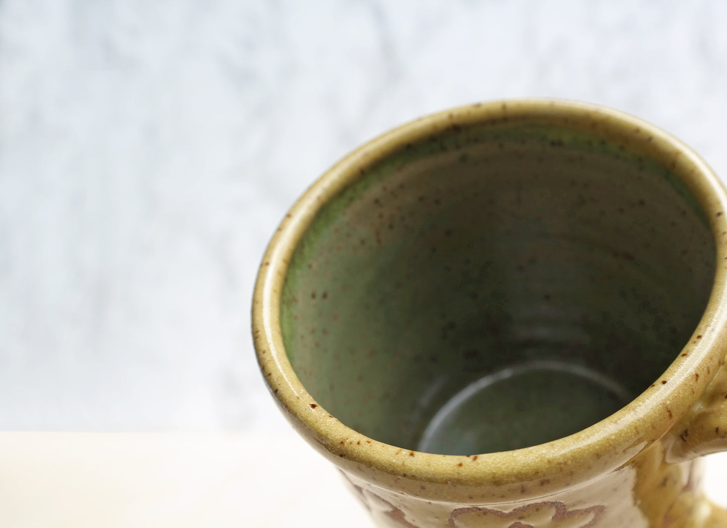 Speckled Flower Mug - Dandelion Yellow
