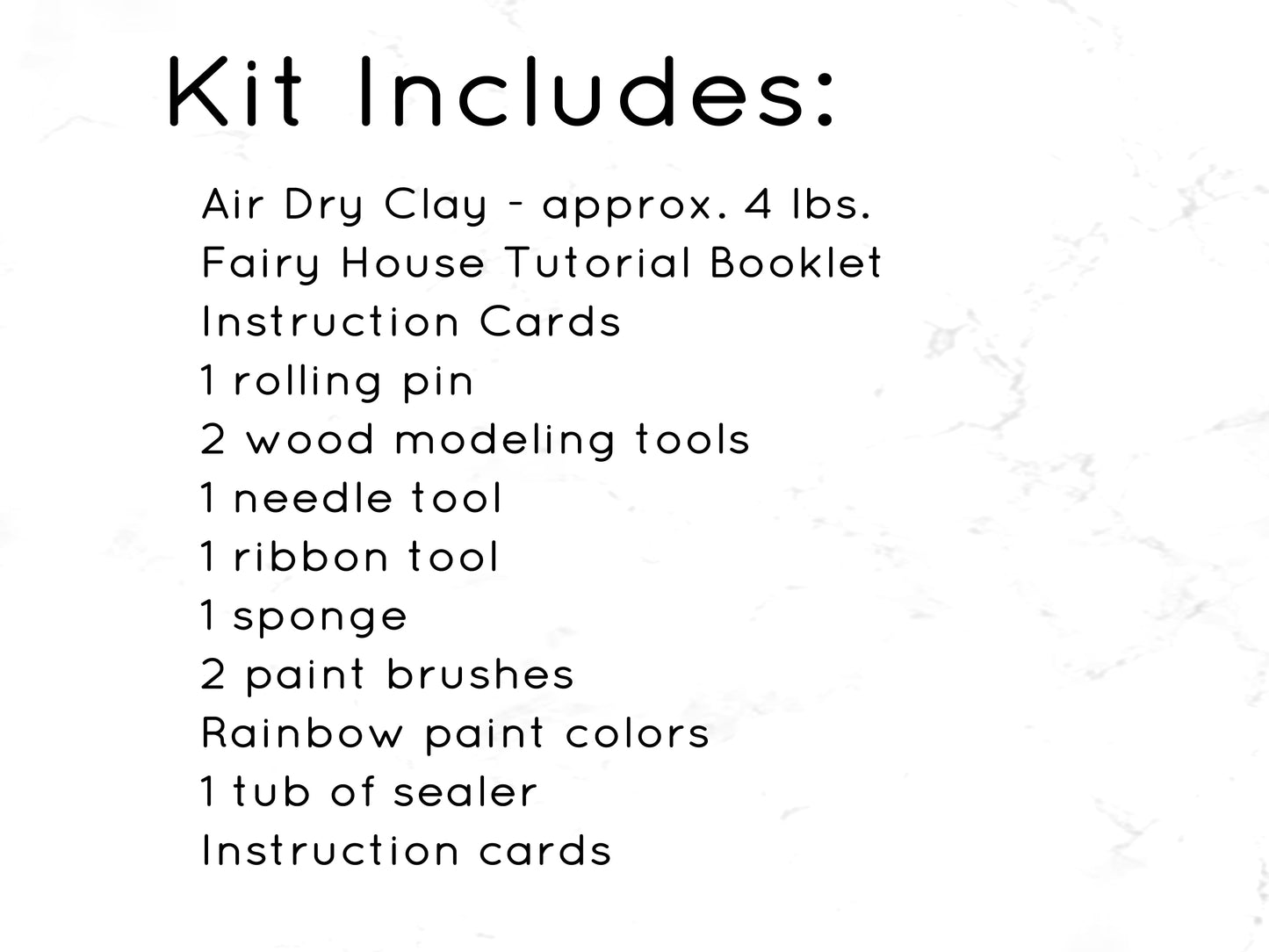 Fairy House Clay Pottery Kit