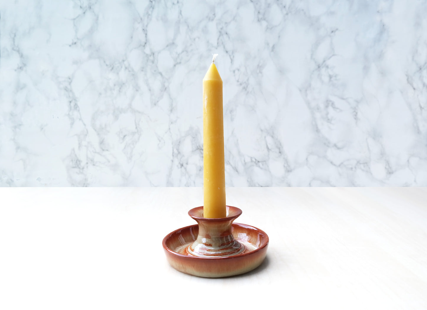 Ceramic Candle Holder - Terra Firma Brown