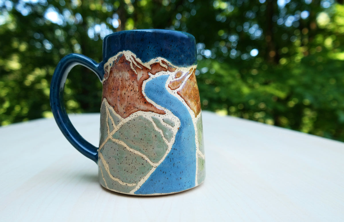 Mountain River Ceramic Mug – Stuck in the Mud Pottery