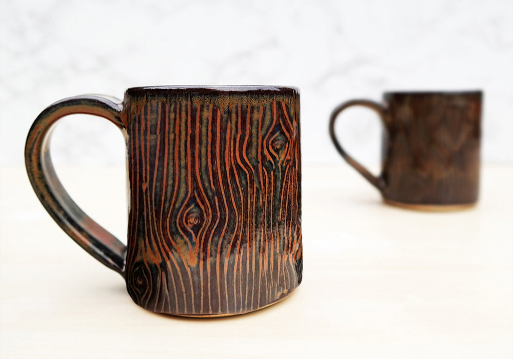 Brown Woodland Pottery Mug - Stuck in the Mud Pottery