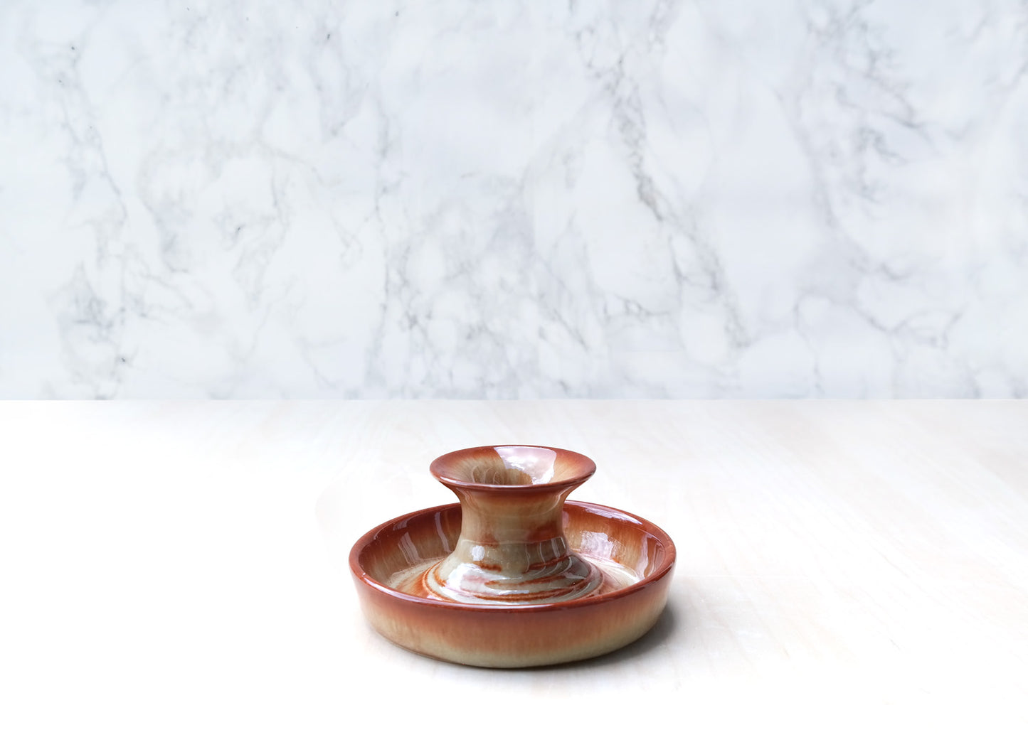 Ceramic Candle Holder - Terra Firma Brown