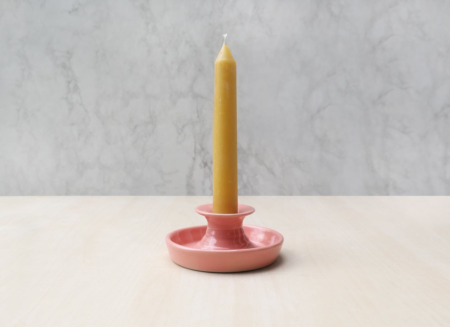 Ceramic Candle Holder - Pink
